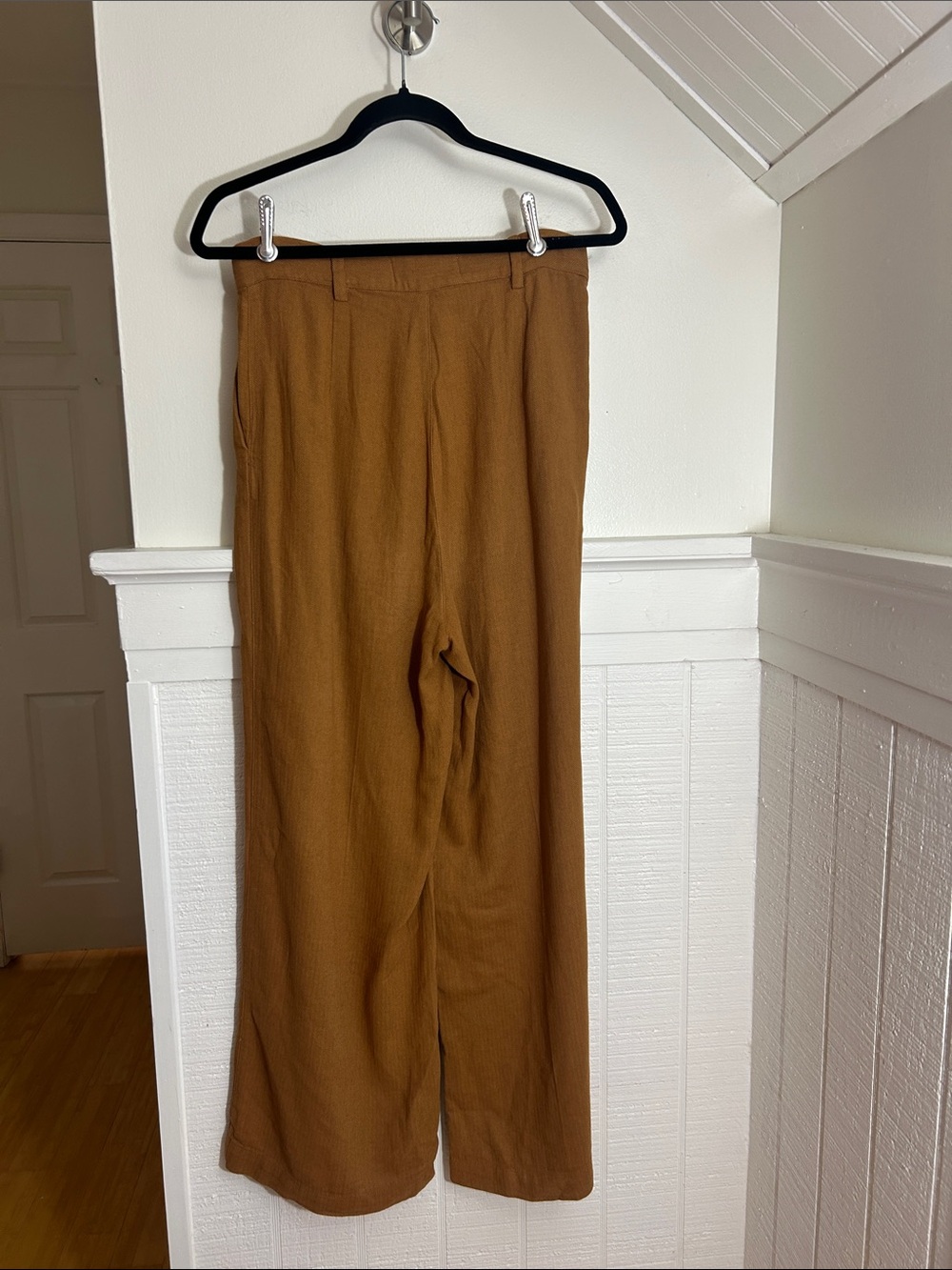 Trovata Birds of Paradis Brown Wide Leg Trouser Pants size 0 - Picture 4 of 10
